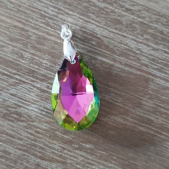 Handmade Crystal Earrings 925 Hooks- Choose Color - Picture 7 of 10